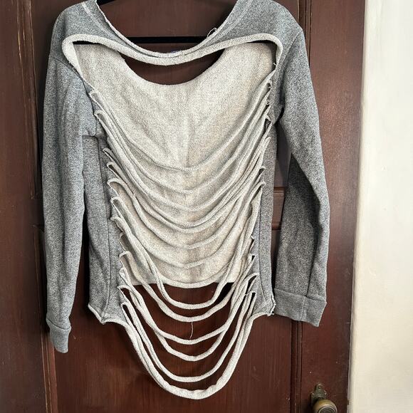 JUNK FOOD | New England Patriots French Terry Shred Back Sweatshirt | Size Small - Picture 5 of 5